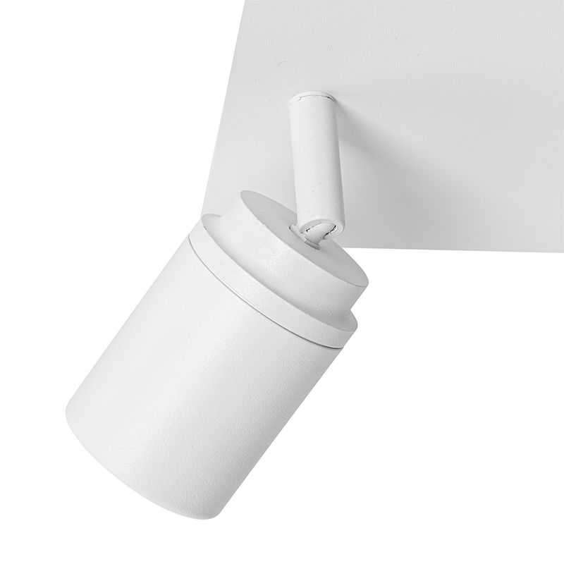 Smart badkamer spot wit vierkant 2-lichts IP44 incl. 2 Wifi GU10 50mm - Ducha