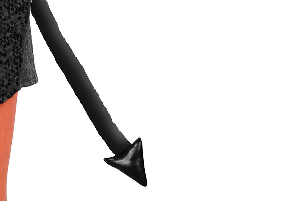 Zwarte Nep Staart Duivel 43cm