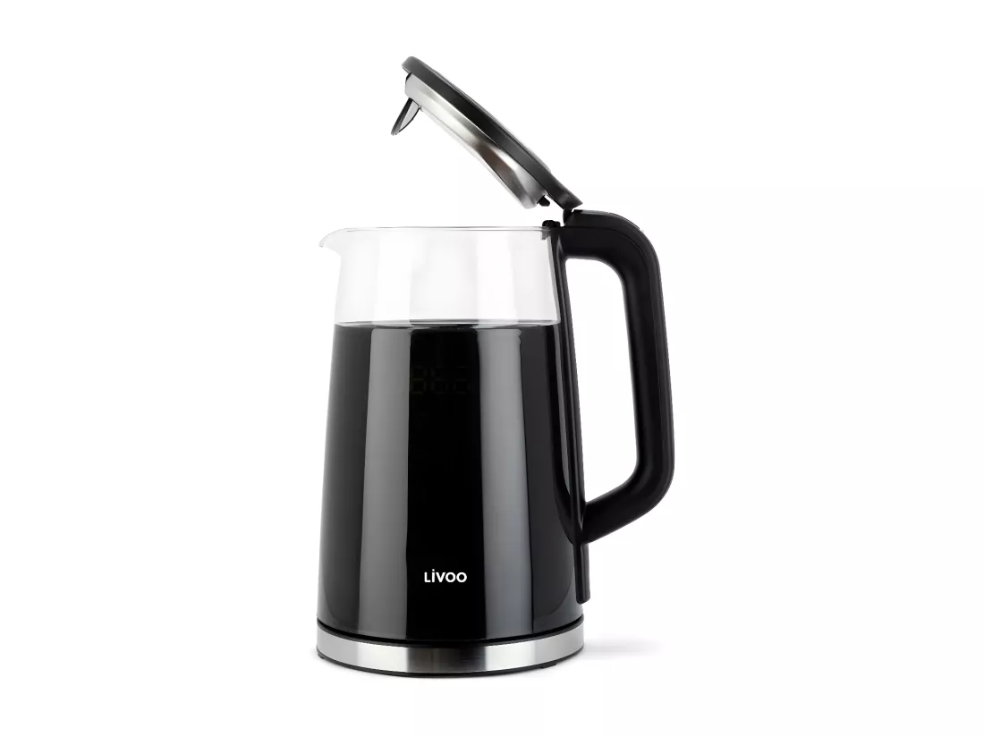 Bouilloire digitale noire design 1.7L