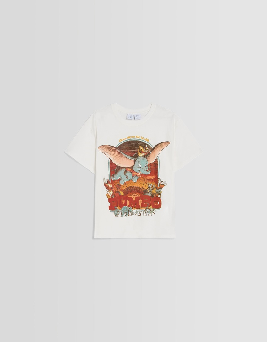 Camiseta de manga curta com estampa do Dumbo