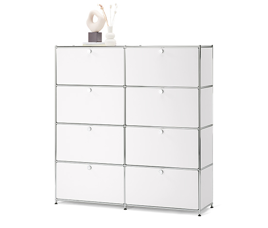 Highboard »CN3« mit 8 Klappen, weiß