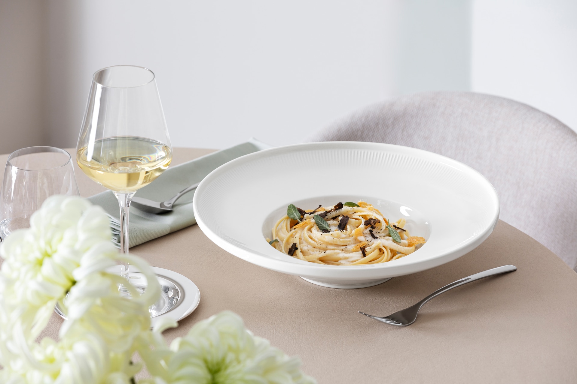 Villeroy & Boch Suppenteller AFINA 29 cm Porzellan weiß
