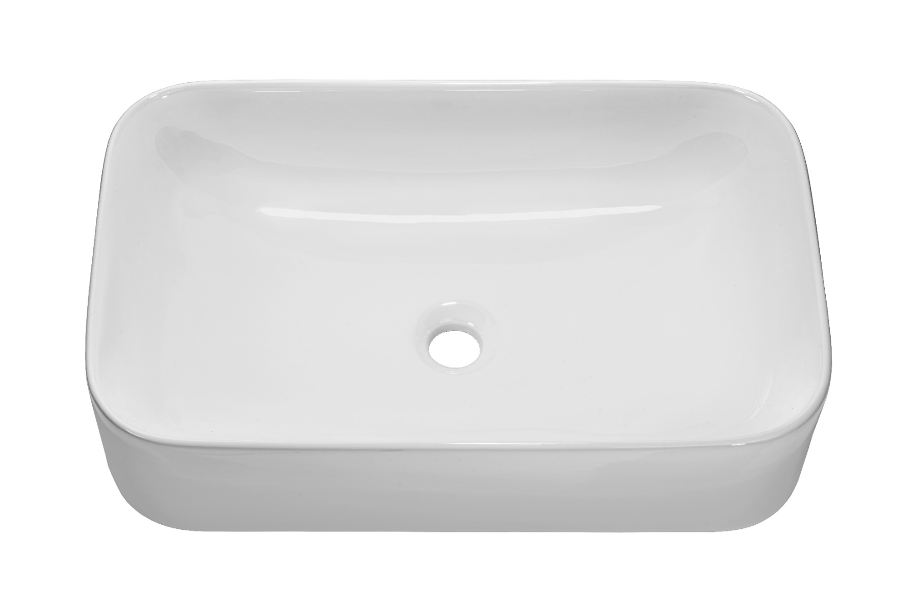 Comad Kati wastafel 61x15cm glans wit