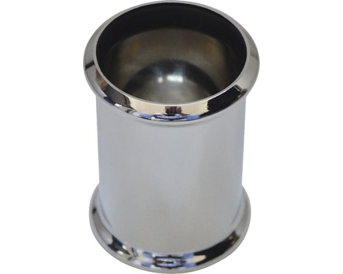 Dubbele stekkerdoos 32mm verchroomd