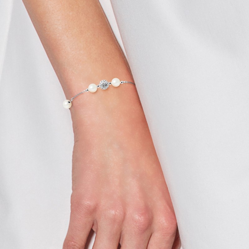 Bracelet - Perles de culture d'eau douce - Argent 925