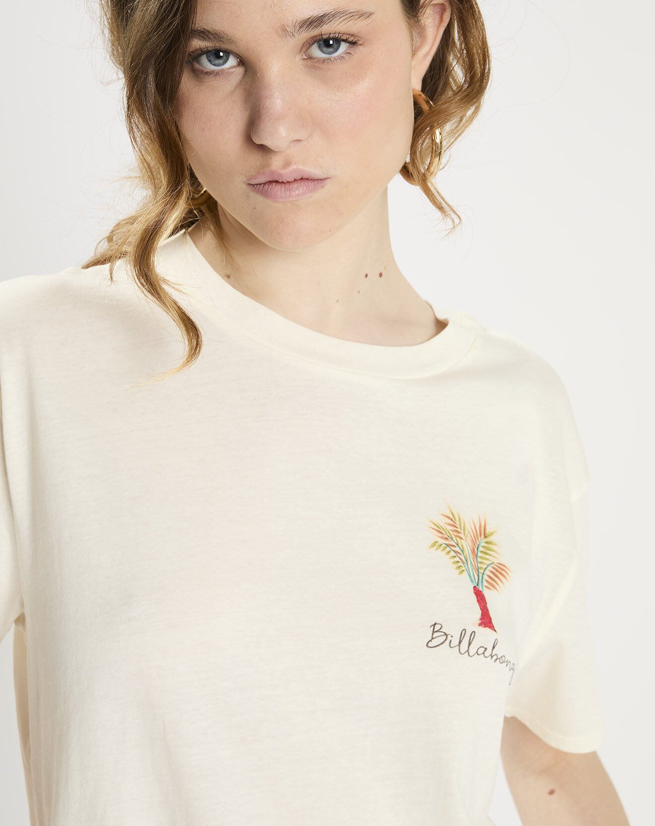 Billabong T-Shirt Vase Fleurs écru