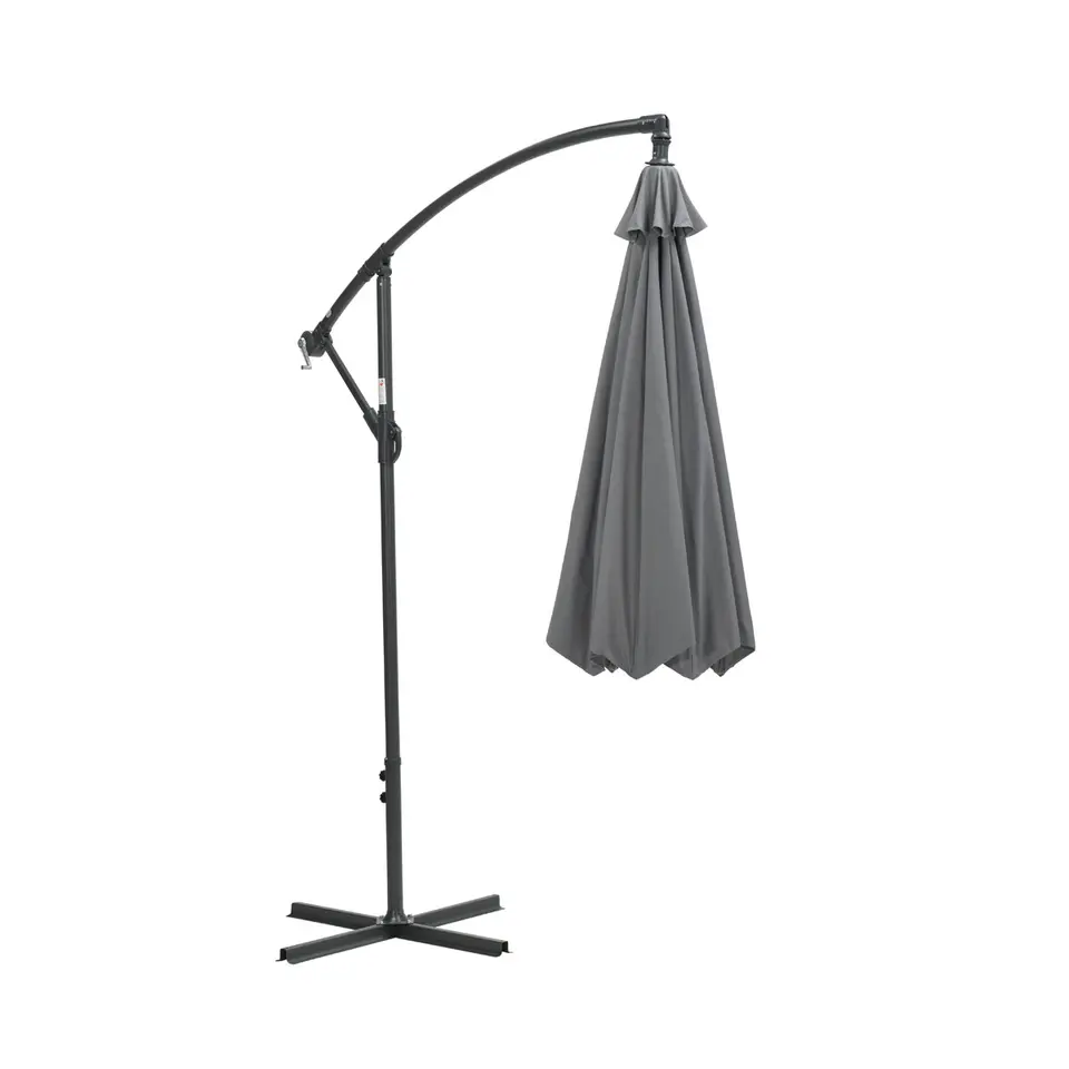 Garden Impressions Athene zweefparasol Ø300 cm - licht grijs