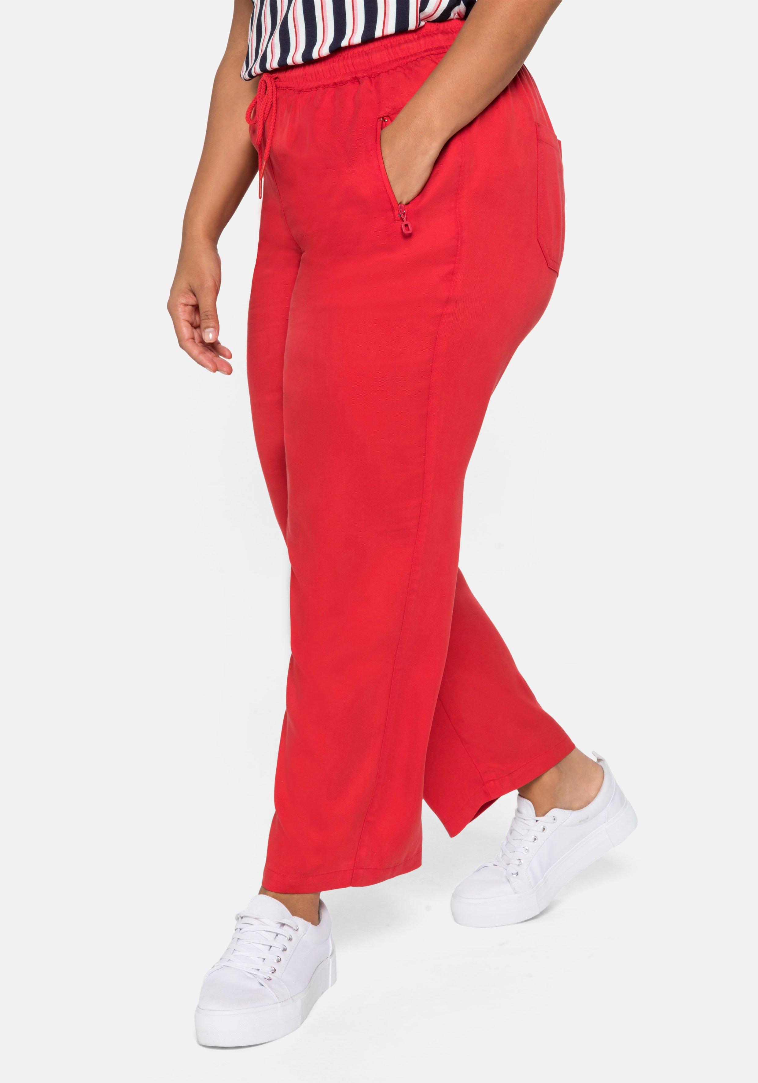 Gerade Joggpants mit elastischem Gummischlupfbund