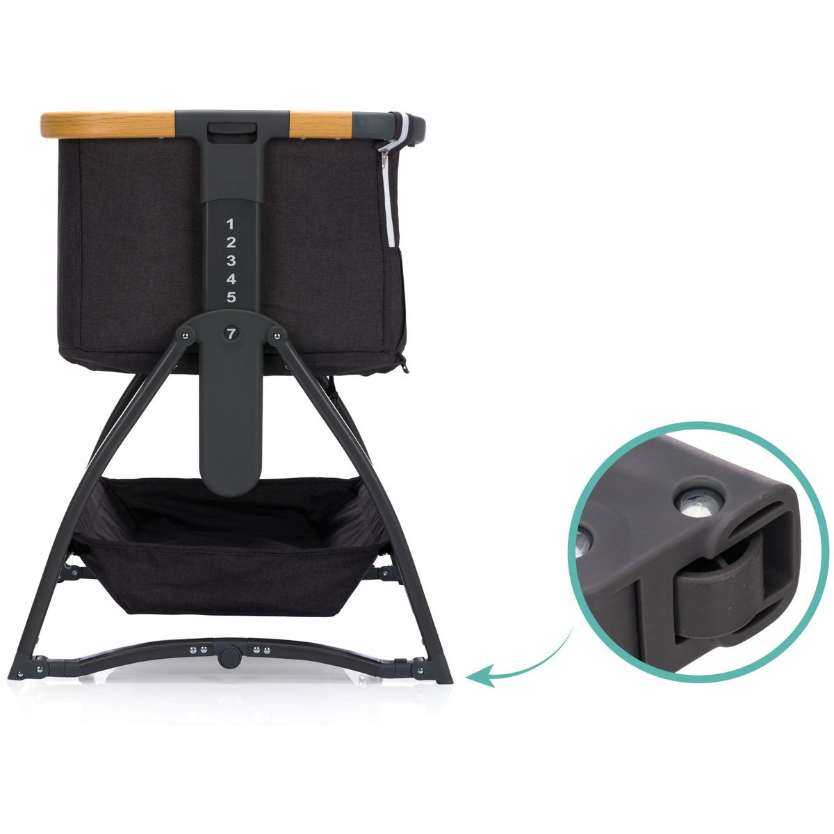fillikidfillikid   Beistellbett Scandic grau melange