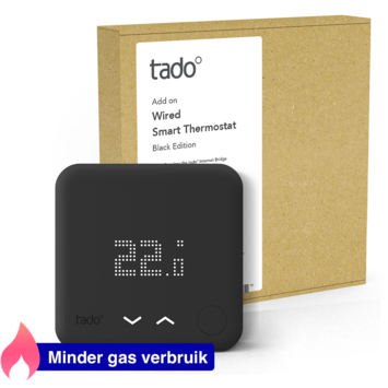 Tado Additionele Slimme Thermostaat Multi zone (uitbreiding) Zwart