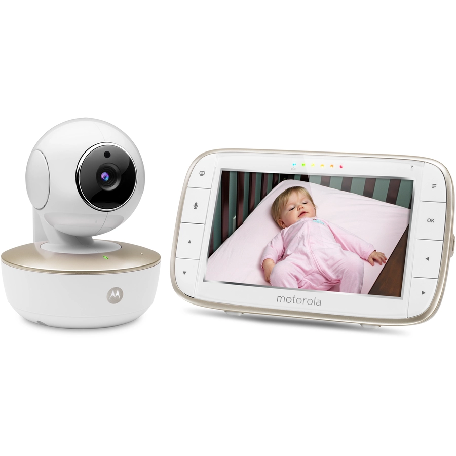 Motorola WLAN Babyphone VM855 Connect mit 5,0 Farbdisplay LCD