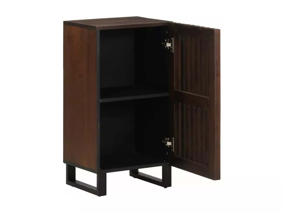 Buffet marron 40x34x75 cm bois massif de manguier