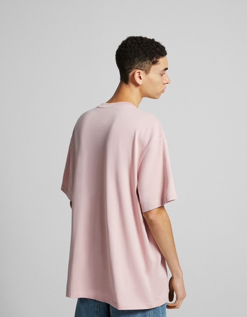 Camiseta de manga curta com estampa Marrakesh e modelagem quadrada