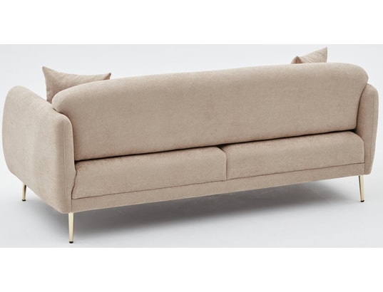 CONCEPT1 - Canapé Simena 3 places beige 210 x 95 x h80