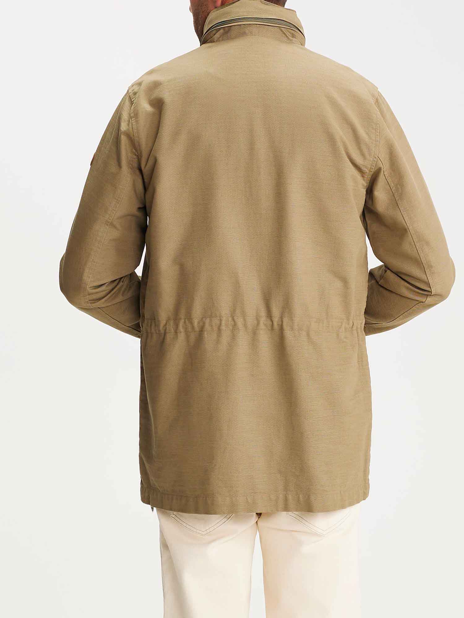 Veste Saharienne Homme A Capuche Kaki