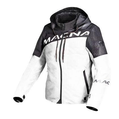 Sweat moto Macna RACOON FEMME - Noir / Blanc