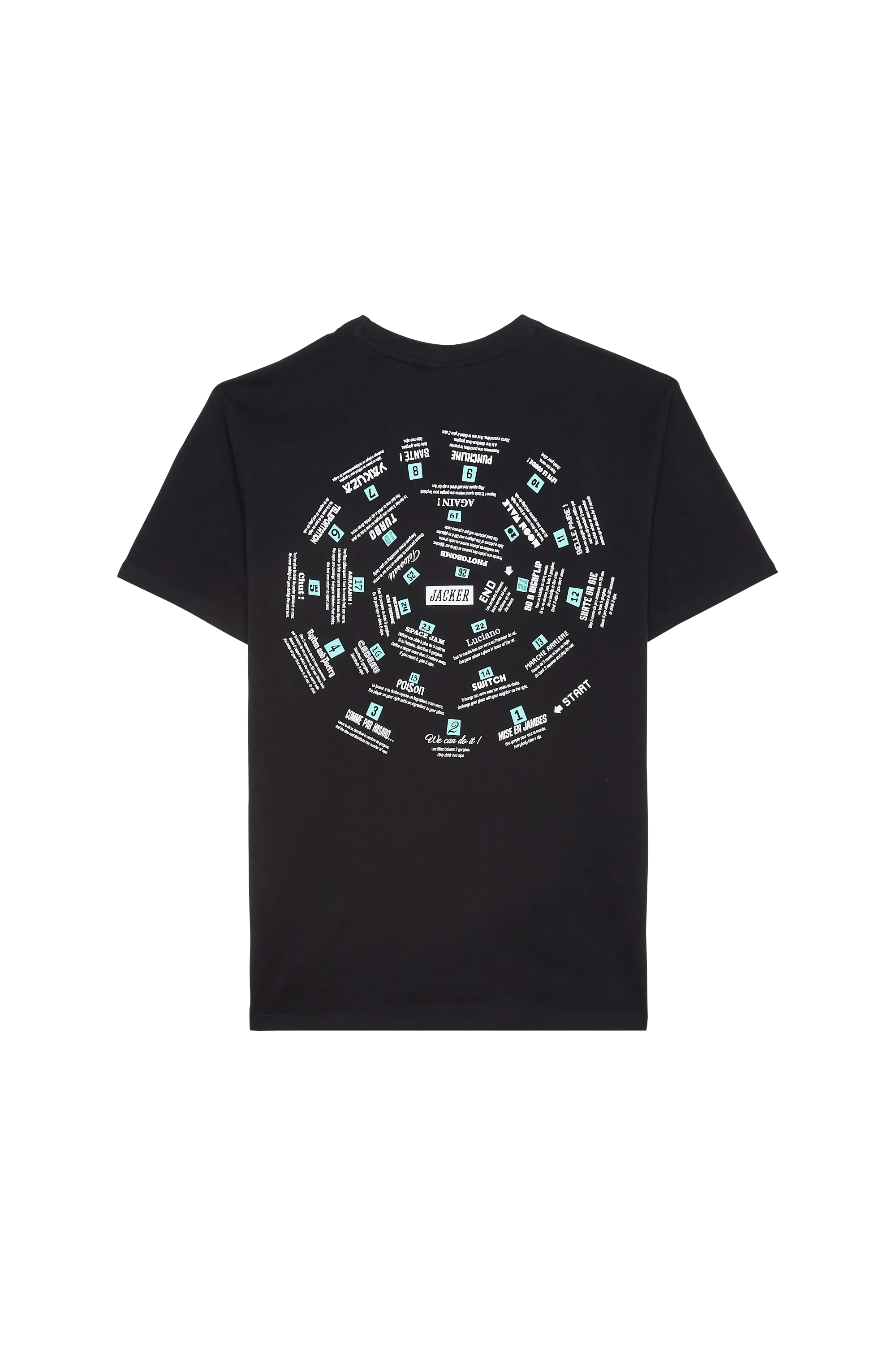 JACKER T-shirt  SPIRAL GAME Noir