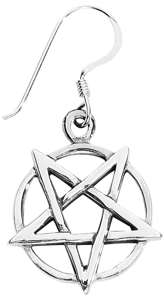 Silver Pentagram | Toltecs Amulet Boucles d'oreilles