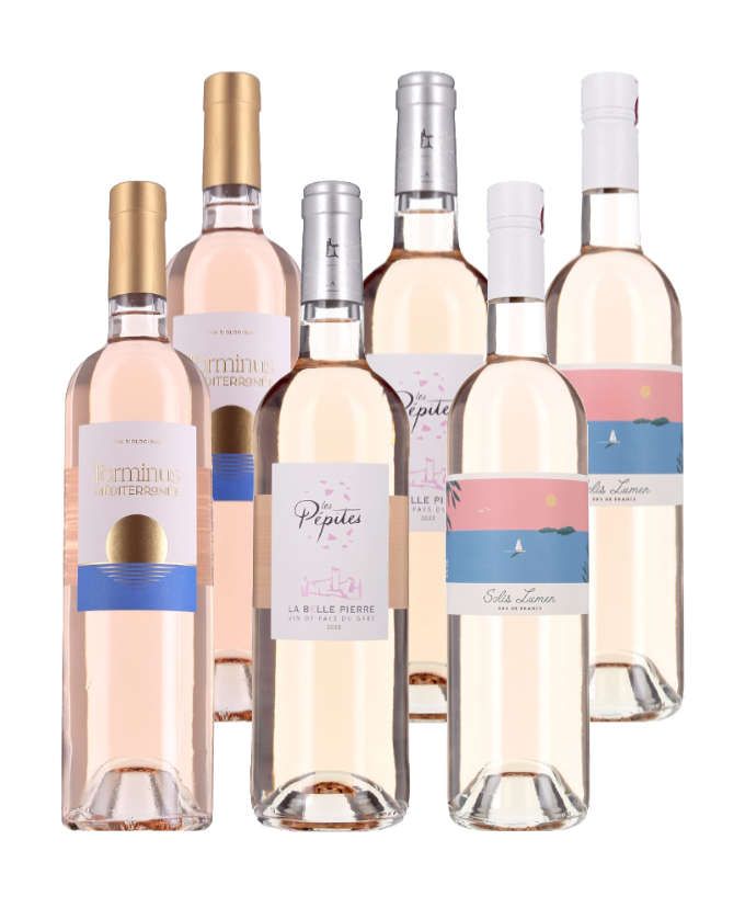 Rosés à petits prix - 6 bouteilles