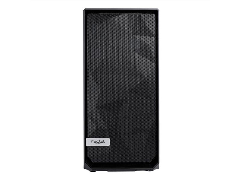 Fractal Design PC-Gehäuse Meshify C Schwarz Kompaktes Gaming-Midi-Tower-Gehäuse für ATX-Mainboards