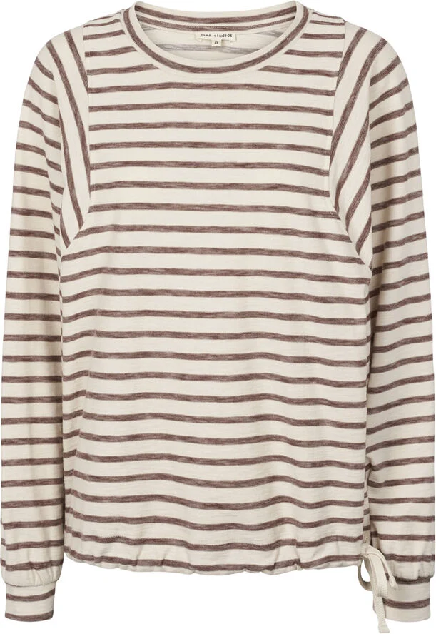 esmé studios ESNora Sweat Blouse GOTS Tiramisu