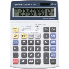 SHARP calculatrice de bureau EL-2125C alimentation solaire