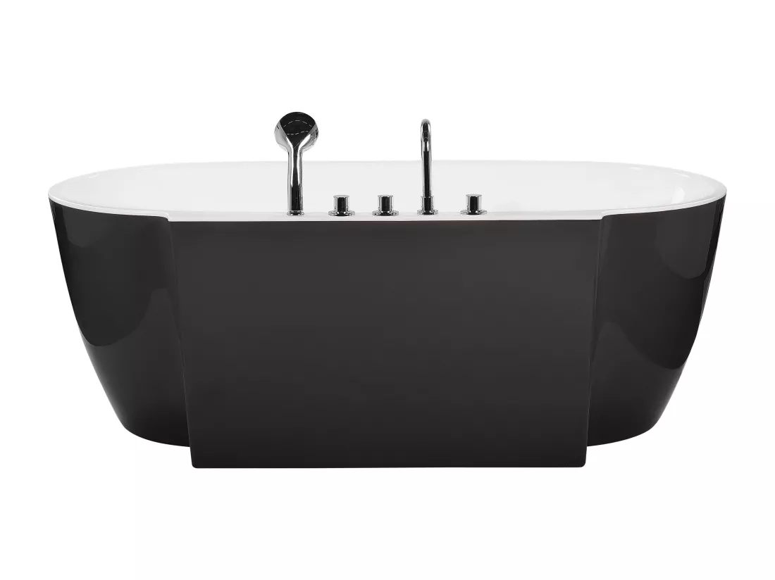 Baignoire îlot noire 170 x 80 cm ROTSO