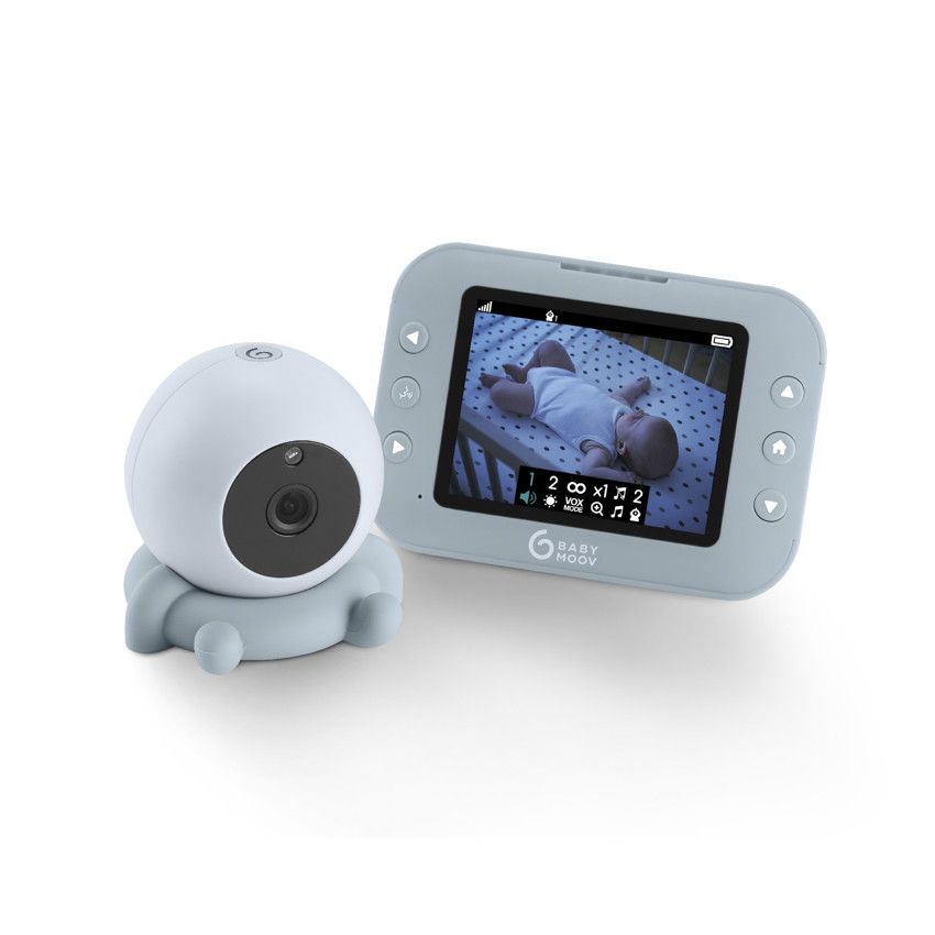 Babyphone vidéo Yoo Roll avec écran sans fil - Ecru