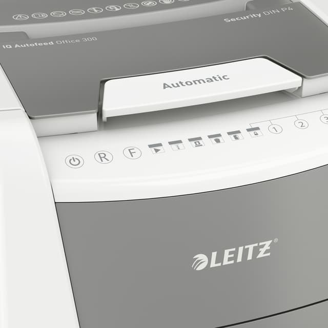 Leitz IQ AutoFeed Office 300 P4 tværskåret makulator