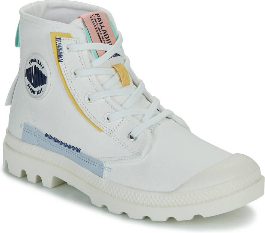 Palladium PAMPA~UNDERLAYER~~~~~~~~~~~~~~ Half-hoge schoenen Wit beige