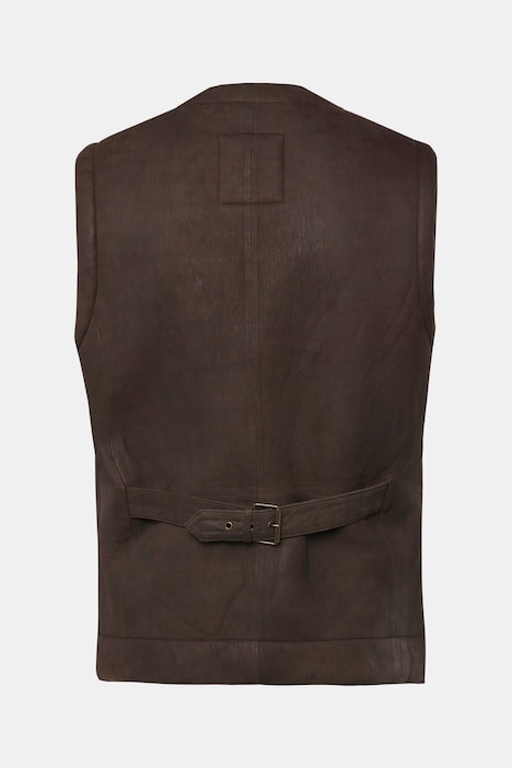JP 1880 Lederweste, echtes Leder, Knöpfe, bis 7 XL