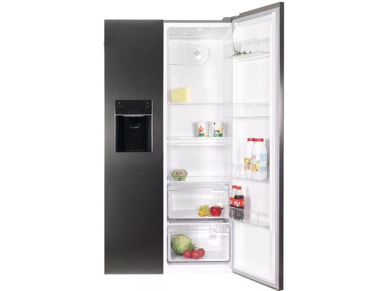 Kibernetik Foodcenter FC513 Grau Side by Side Kühlgerät mit Icemaker