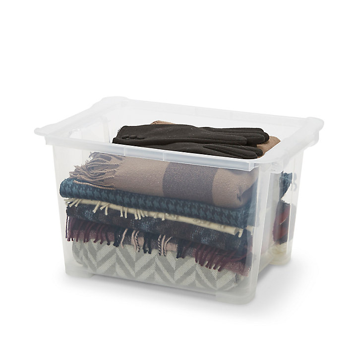 Boîte en plastique 15 L Kaze transparent