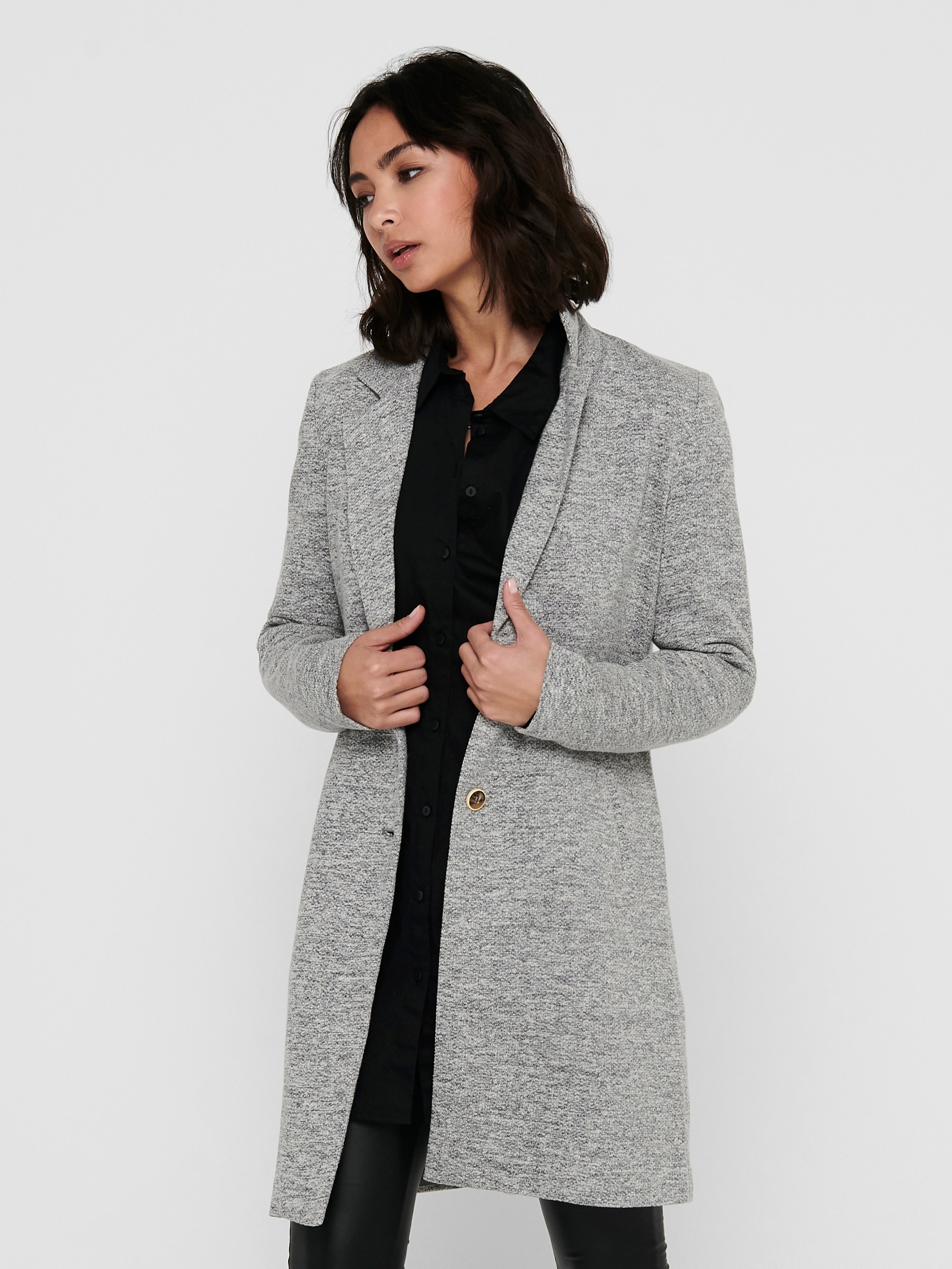 ONLCARRIE Mantel Light Grey Melange