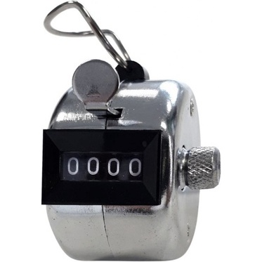 Compteur manuel 4 chiffres – Boîtier métal robuste – 47 x 25 mm