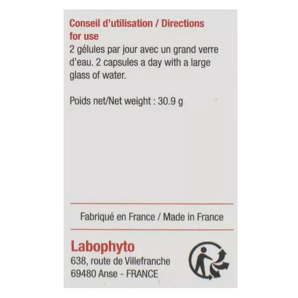 Labophyto ARGININE TRIBULUS - tratamento para melhorar o desempenho masculino - 60 cápsulas