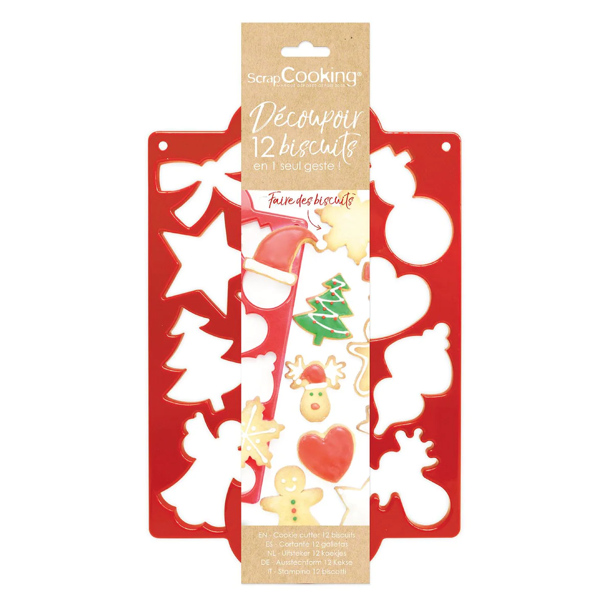 Plaque découpoir thème Noël Scrapcooking