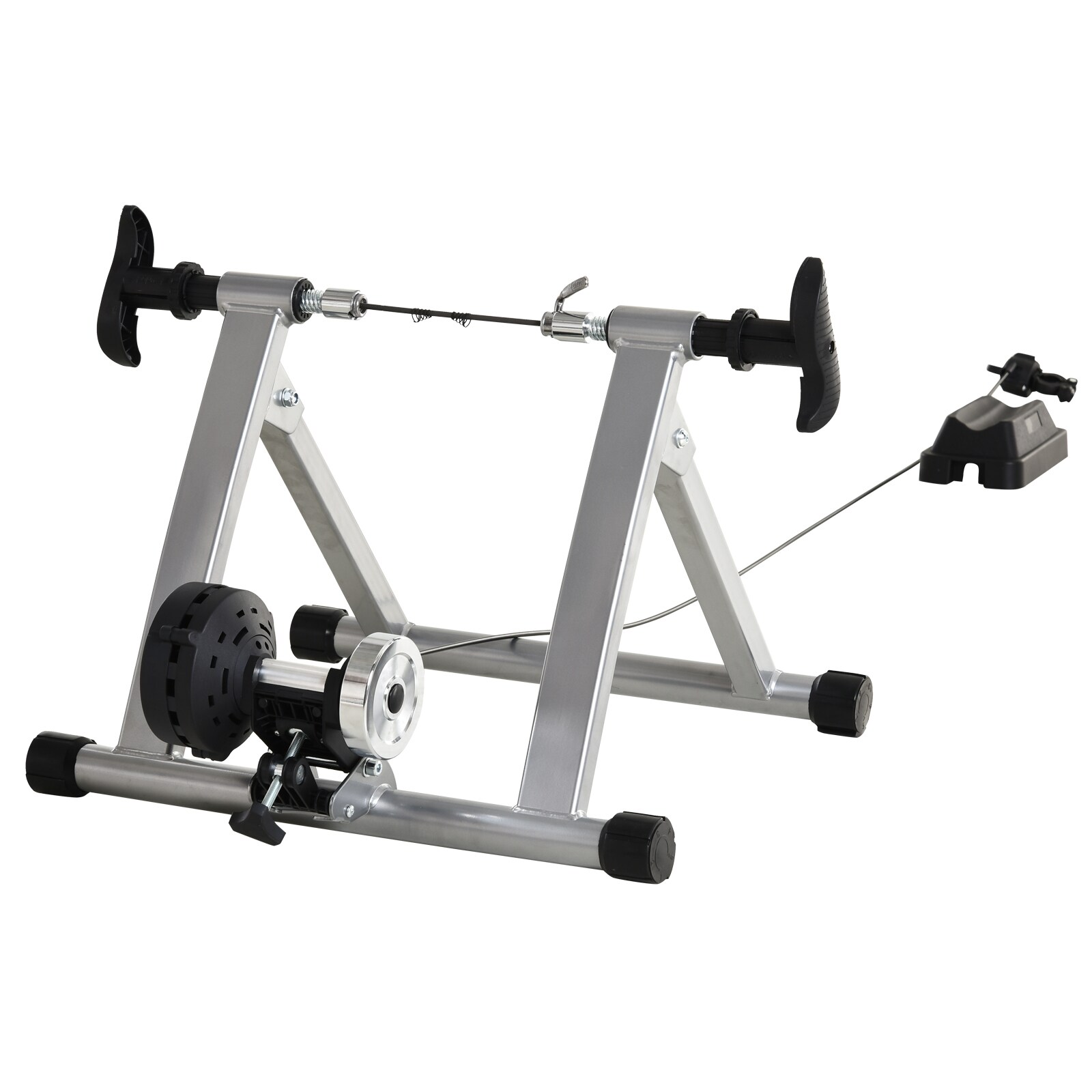 HOMCOM Heimtrainer mit Magnetbremse silber 47,2 x 54,5 x 39,1 cm (LxBXH)