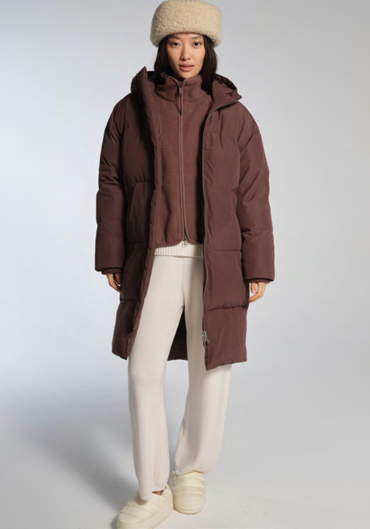 Embassy of Bricks and Logs Puffer-Coat Elphin French Roast