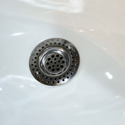 (2er Set) Ø7cm Chrom Abfluss Sieb Abdeckung Haarfänger (10.10977) - Silber