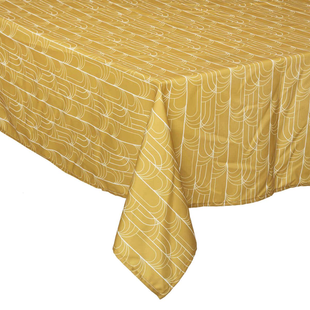 NAPPE ANTI TACHE IMPRIMEE ART DECO 140X240CM