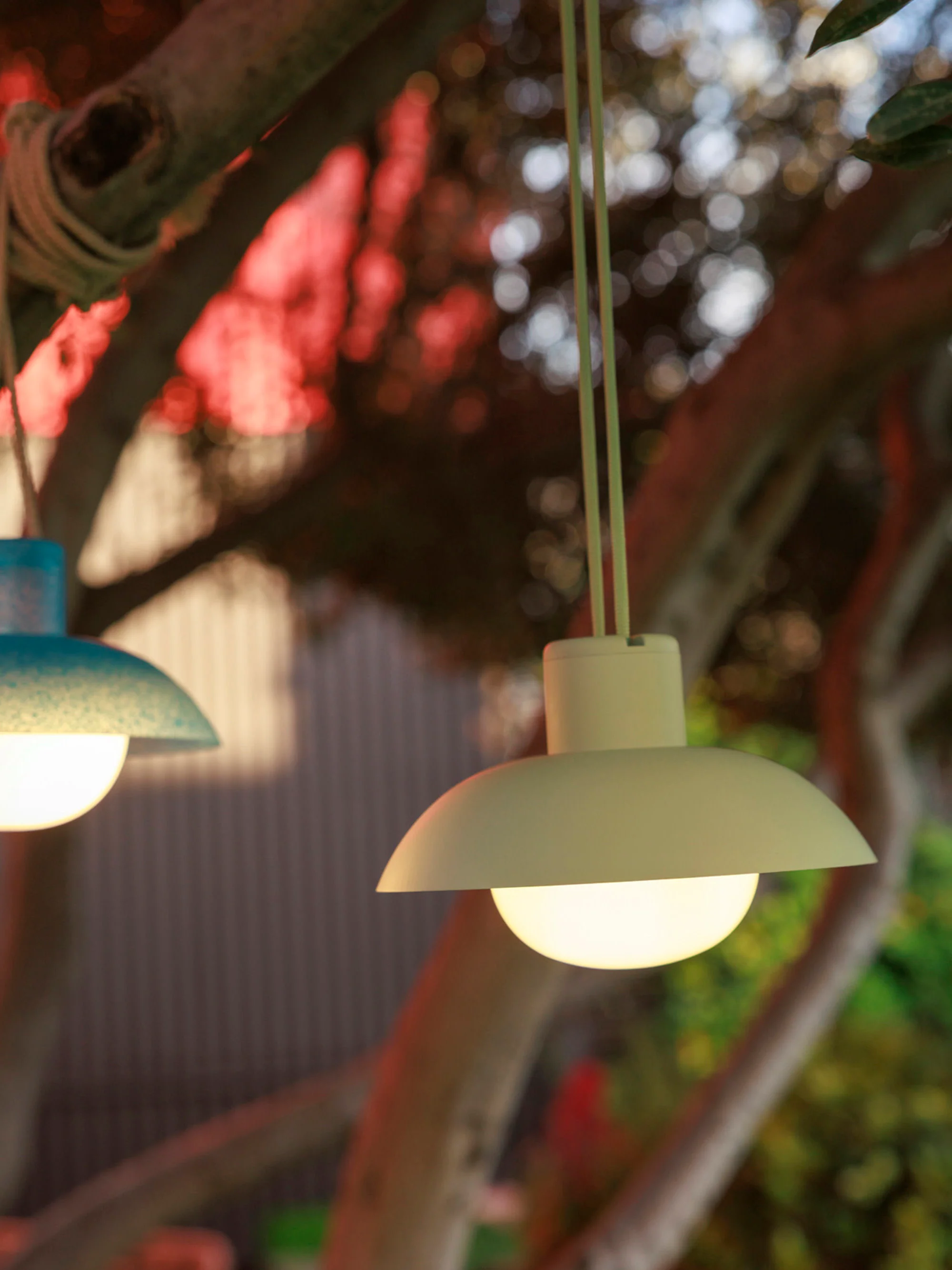Outdoor LED hanglamp Syros, dimbaar
