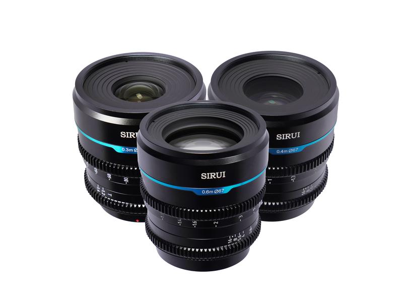 Sirui Festbrennweite Nightwalker 24 35&55mm T1.2 – Sony E-M Cine-Objektiv für E Mount-Kameras