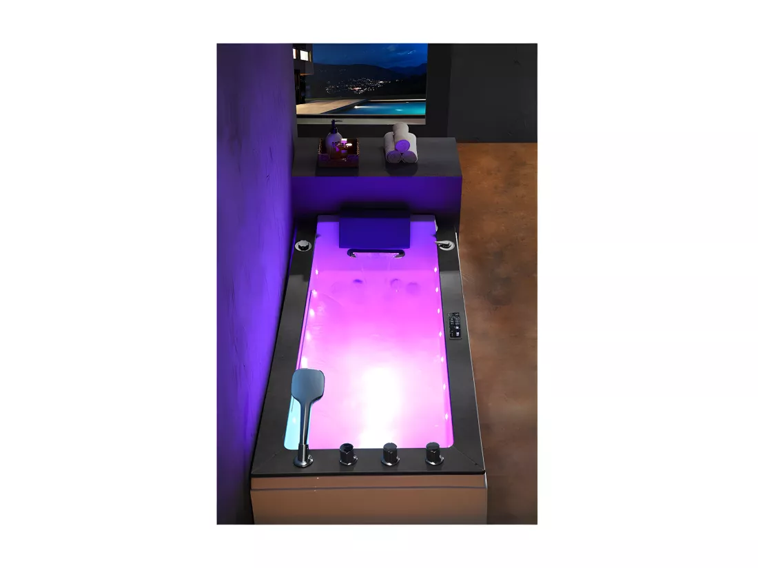 Baignoire balneo Lord Solo1 place ZELAND® 170x75 - GAUCHE