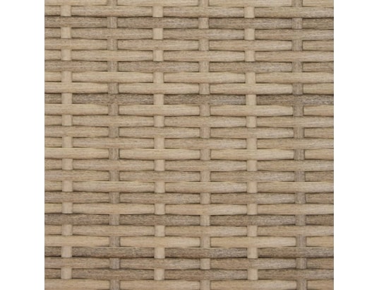VIDAXL - Canapé Chaise longue avec coussins beige résine tressée