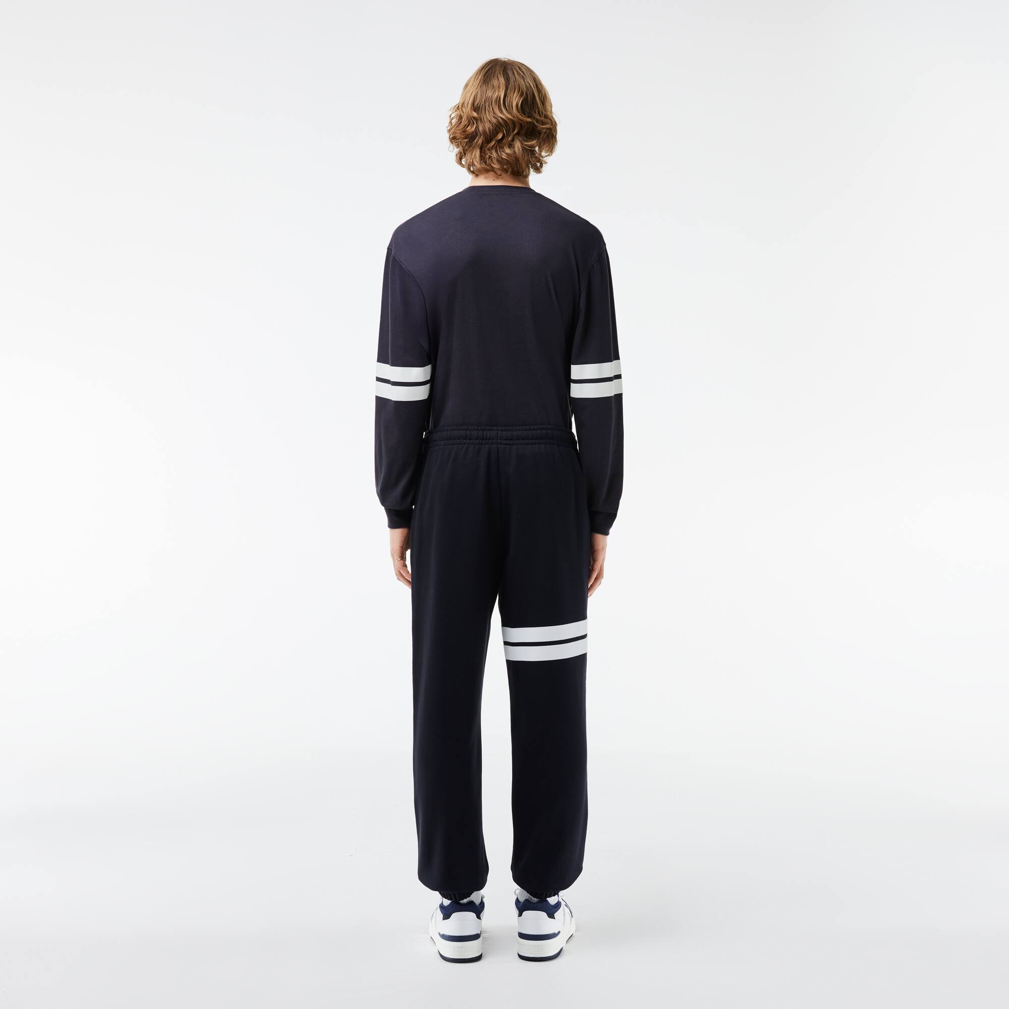 Jogginghose aus Flock-Fleece Trainingshosen - Blau - Lacoste - Herren