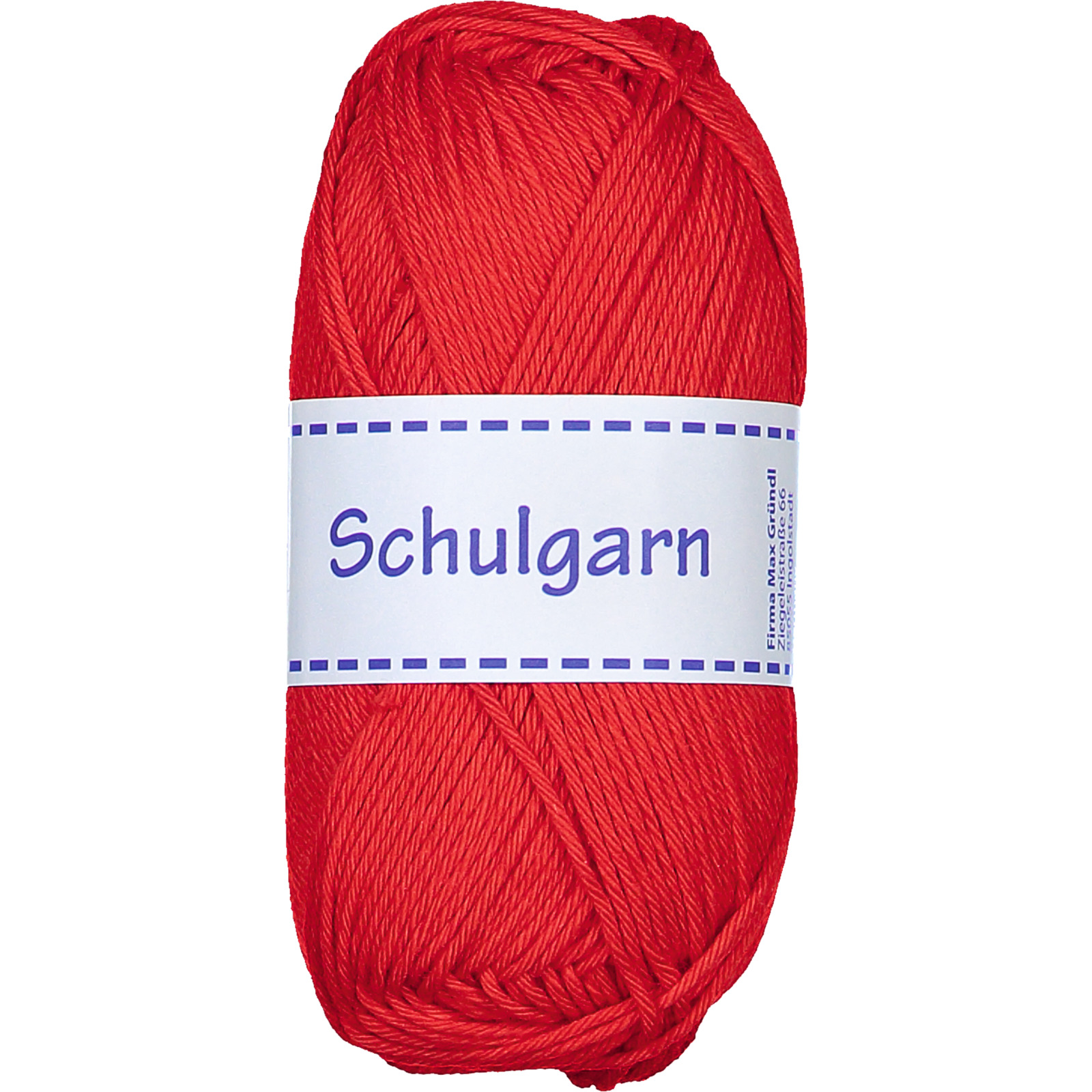 Schulgarn 4er 06-rot 200 gr. uni