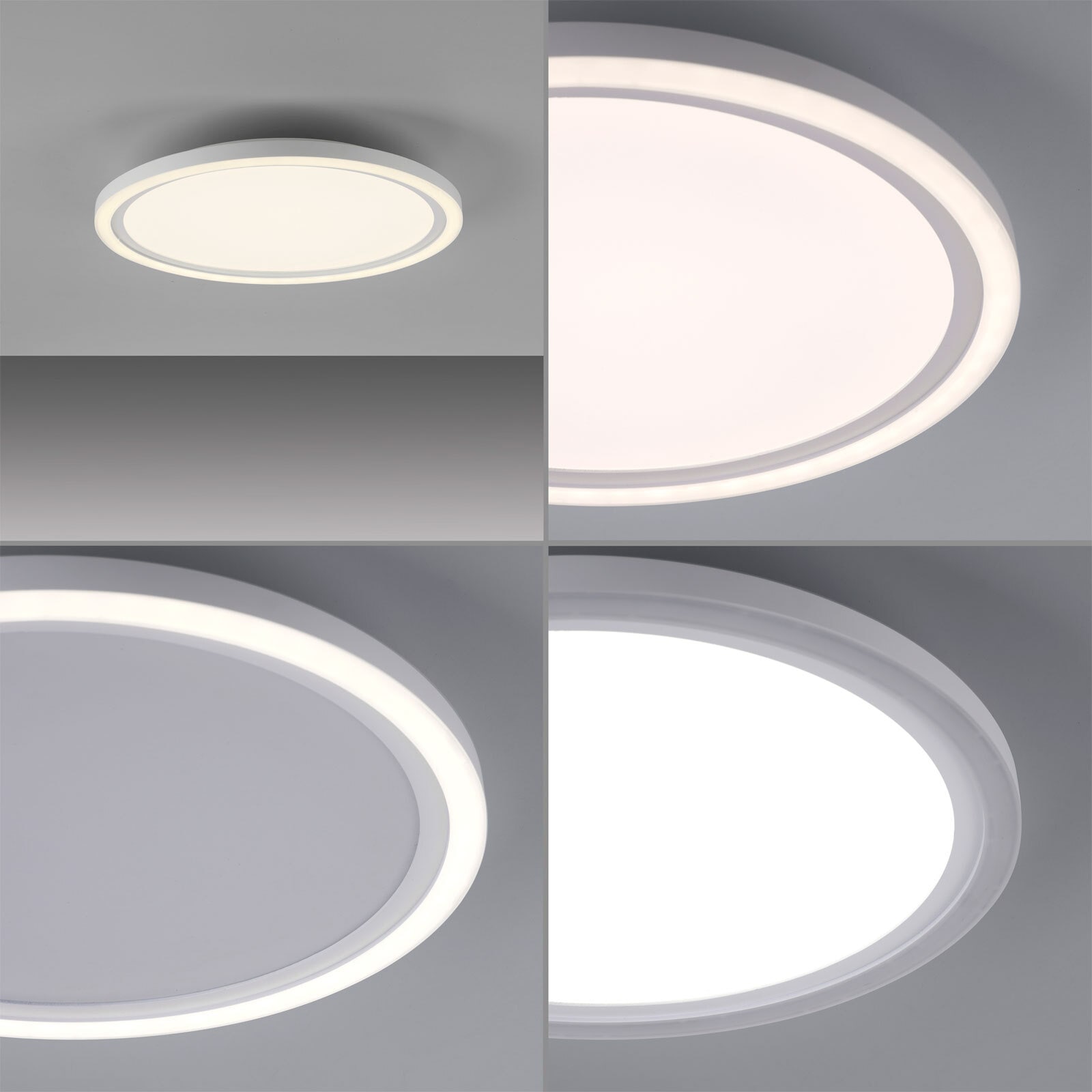 JUST LIGHT LED Deckenlampe BEDGING 40 cm weiß