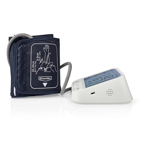 Nedis Smartlife Blodtrykksmåler | Væpne | Bluetooth® | LCD-Skjerm | 22 - 42 cm | Deteksjon av uregelmessig hjerteslag / Deteksjon for mansjettbruk / H