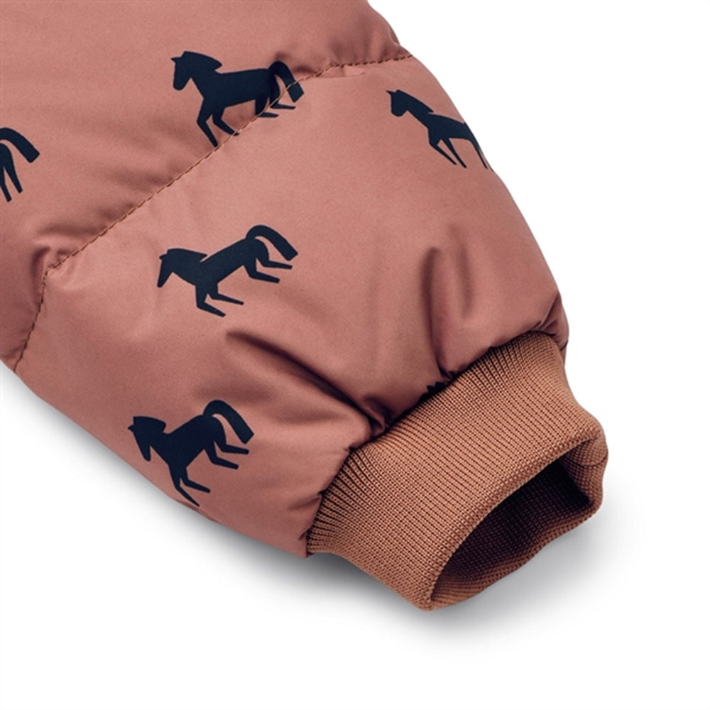 Polle Puffer Jakke Horses Dark Rosetta